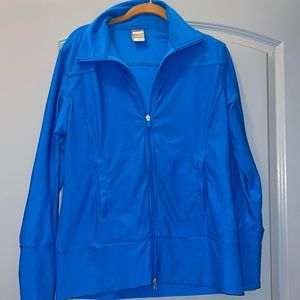 Nike Fit Dry  Royal Blue Large Zip Up  Track Jacket